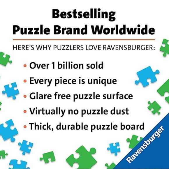 Ravensburger Barbie: Vintage Barbie 1000 Piece Jigsaw Puzzle for‎ Adults 14+ - Picture 3 of 11